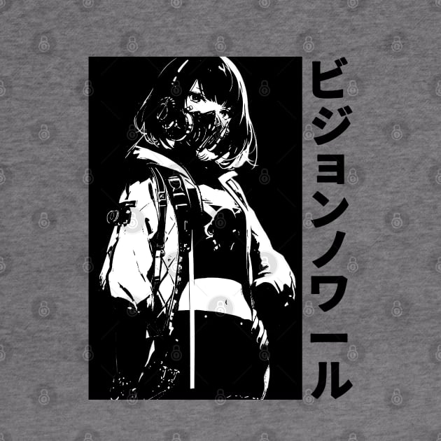 Cyber Techno Japanese Anime Streetwear Cyberpunk Vaporwave Yakuza Manga Girl by Neon Bang Bang